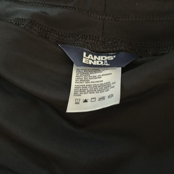 Lands' End Sunshade UPF 50 3 Inch Board Shorts With Panty Black Plus 20w, NEW - Picture 8 of 10
